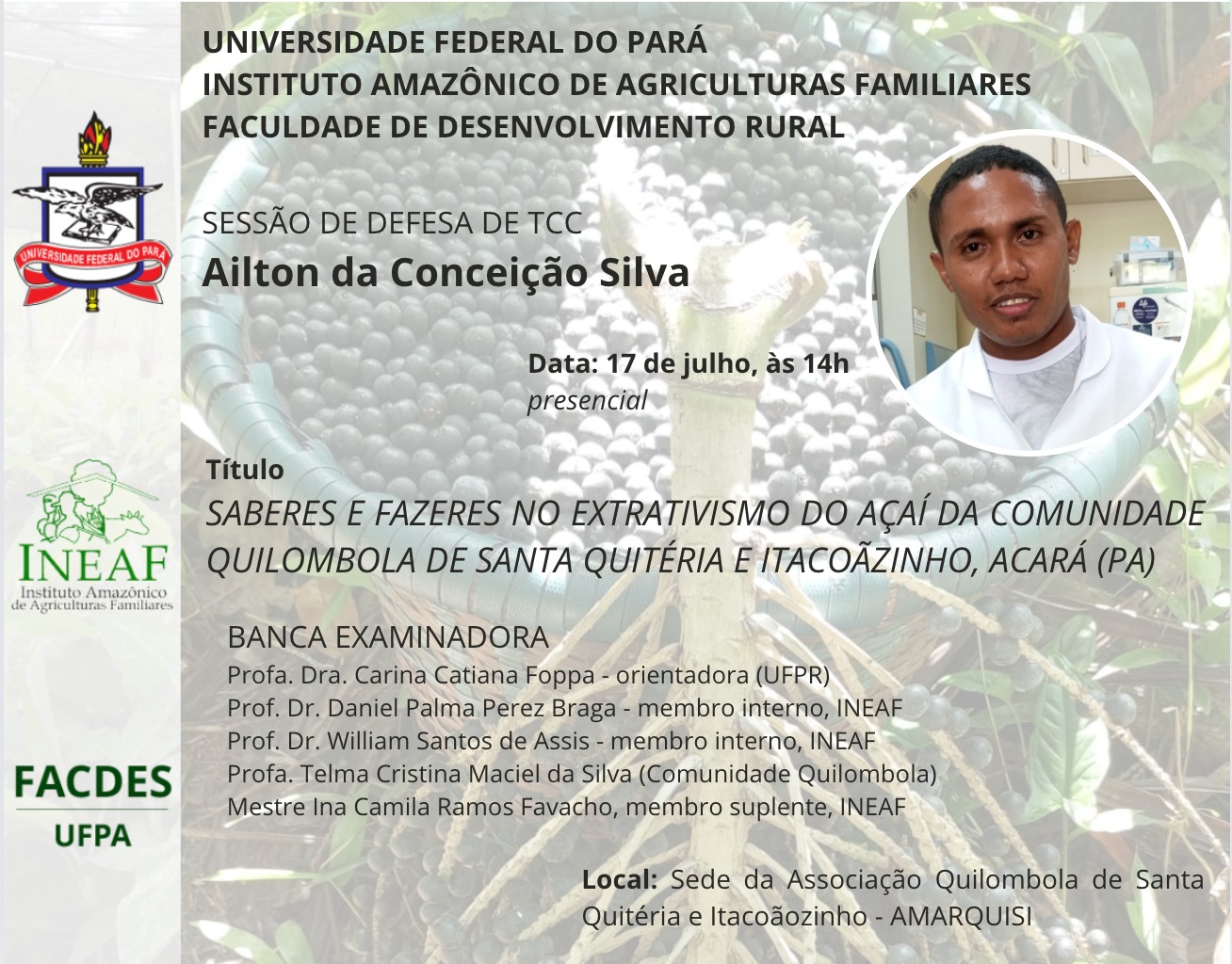 Defesa de TCC - Ailton da Conceição Silva (BDR 2019)